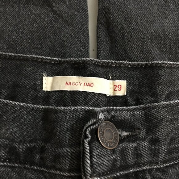 Levi's Premium Womens Baggy Dad Black Jeans Size 29W x 30L - Picture 3 of 13